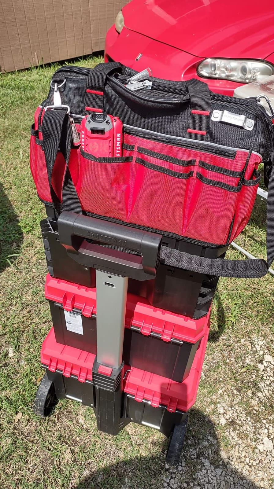 CRAFTSMAN VERSASTACK Zippered Tool Bag, 31 Pocket Organizer, Heavy Duty Tool Tote (CMST17622) customer photo 1