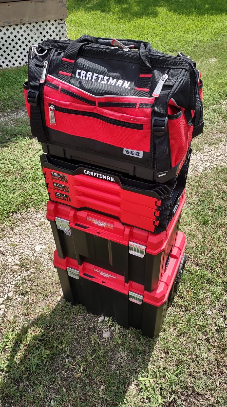 CRAFTSMAN VERSASTACK Zippered Tool Bag, 31 Pocket Organizer, Heavy Duty Tool Tote (CMST17622) customer photo 2
