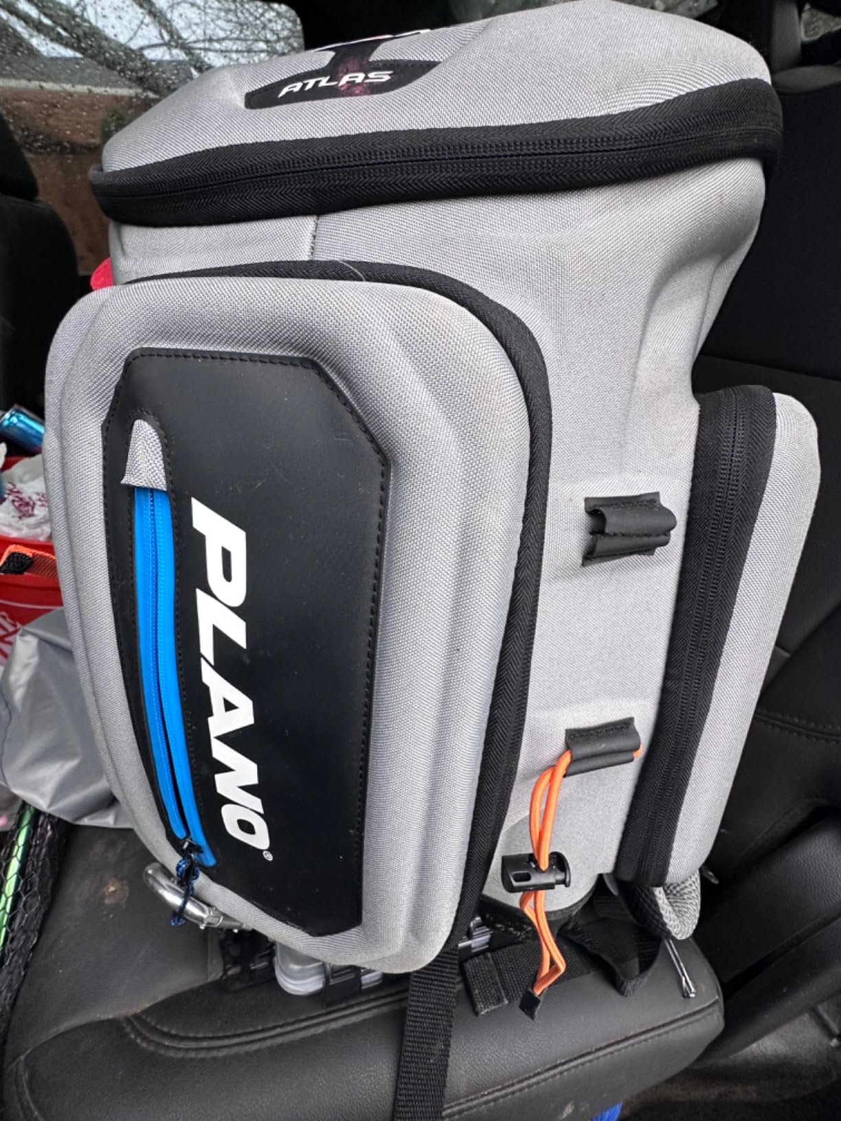 Plano Atlas 3700 Tackle Fishing Backpack, Gray EVA Material, Includes 3 3750 StowAway Utility Boxes for Worms, Lures, & Baits, Waterproof & Non-Skid Base, Grey customer photo 1