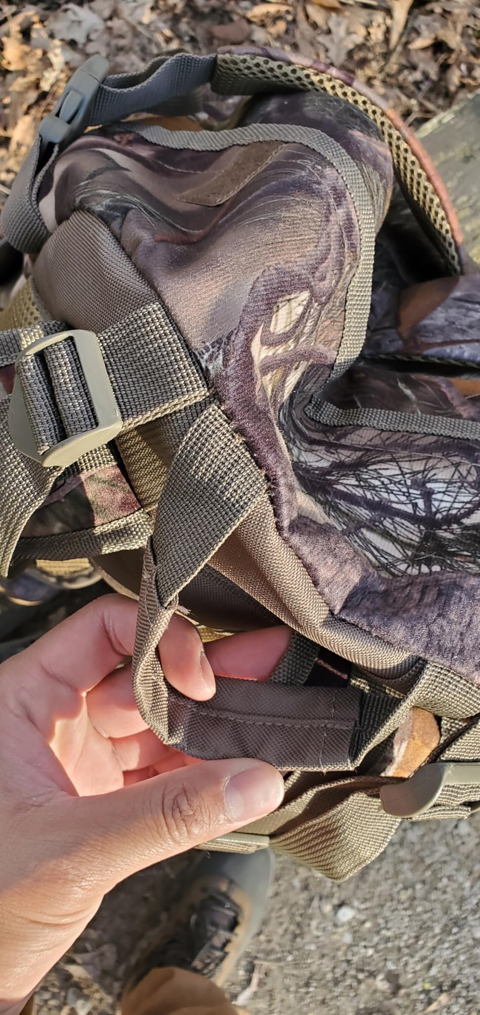 Hunting Backpack Outdoor Gear Day Pack for Rifle Bow Hunting | 50L Waterproof Hunting Packs for Men, Silent Camouflage Fabric, Safety Flag, Durable Large Capacity, Rifle & Bow Carry System customer photo 2