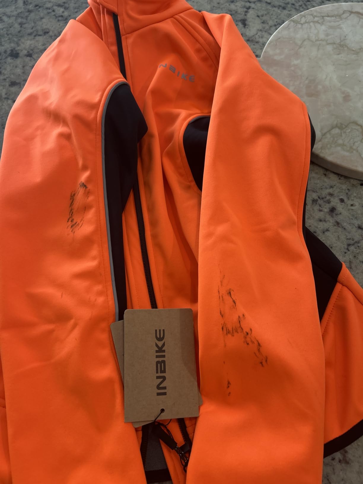 Women's Cycling Jacket Biking Running Windbreaker Thermal Fleece Lined Reflective Coat for Cold Weather Winter customer photo 2
