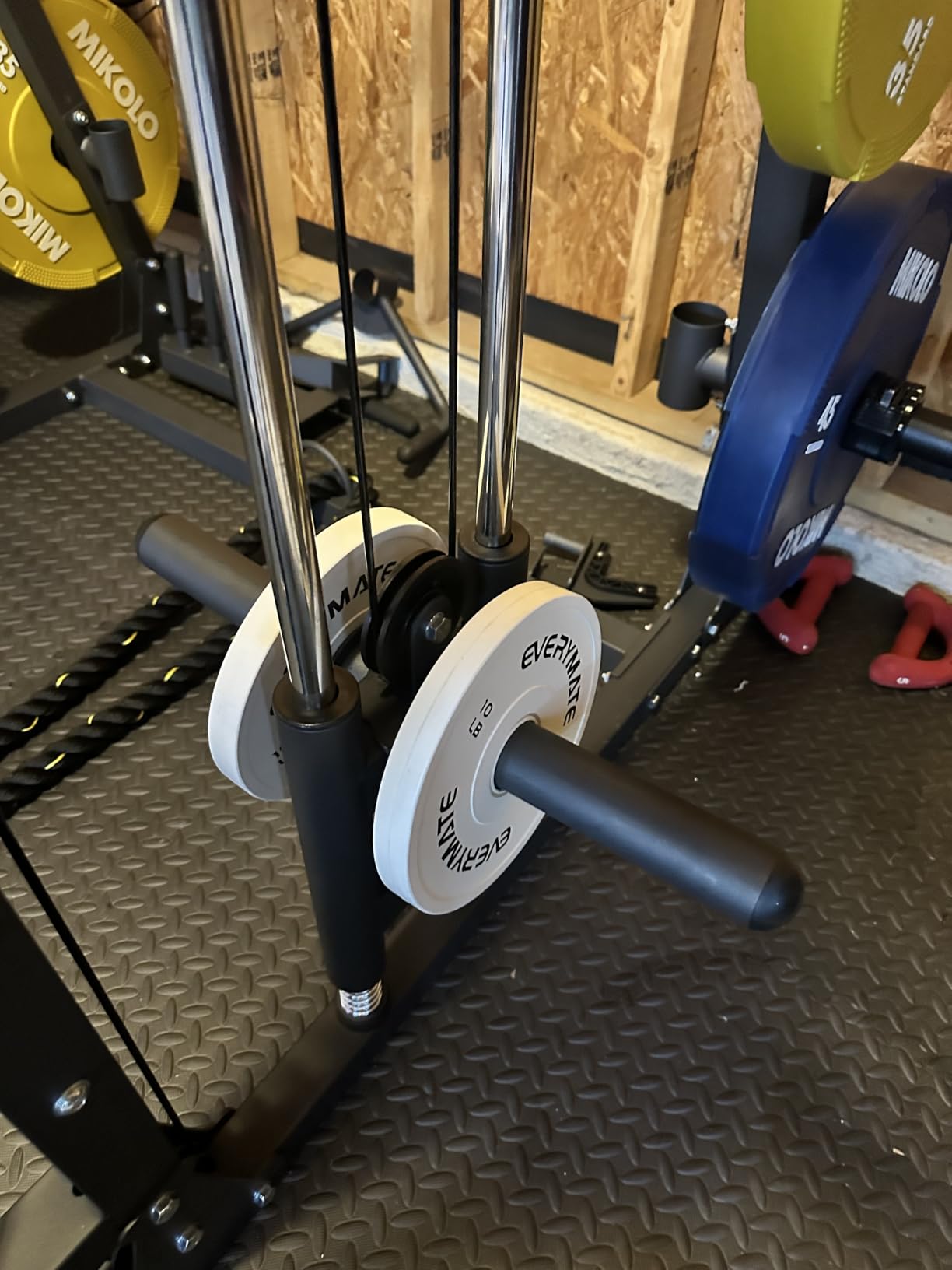 Change Weight Plates 1.25LB 2.5LB 5LB Set Fractional Plate Olympic Bumper Plates for Cross Training Bumper Weight Plates Steel Insert Strength Training Weight Plates customer photo 1