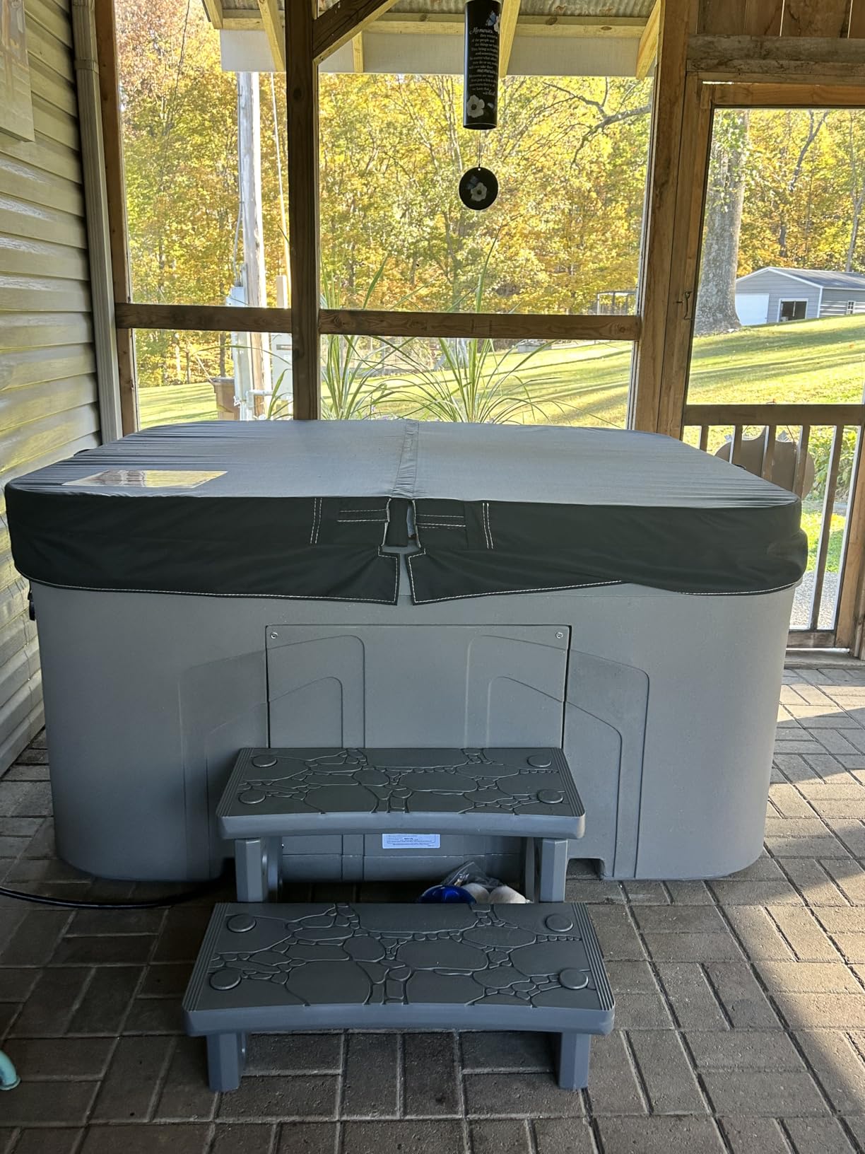 Lifesmart 4-Person Plug & Play 13-Jet Hot Tub Spa and Thermal Cover, Sand | Outdoor Spa with 13 Jets 1.0 HP Pump, Thermal Cover and LED Light customer photo 1