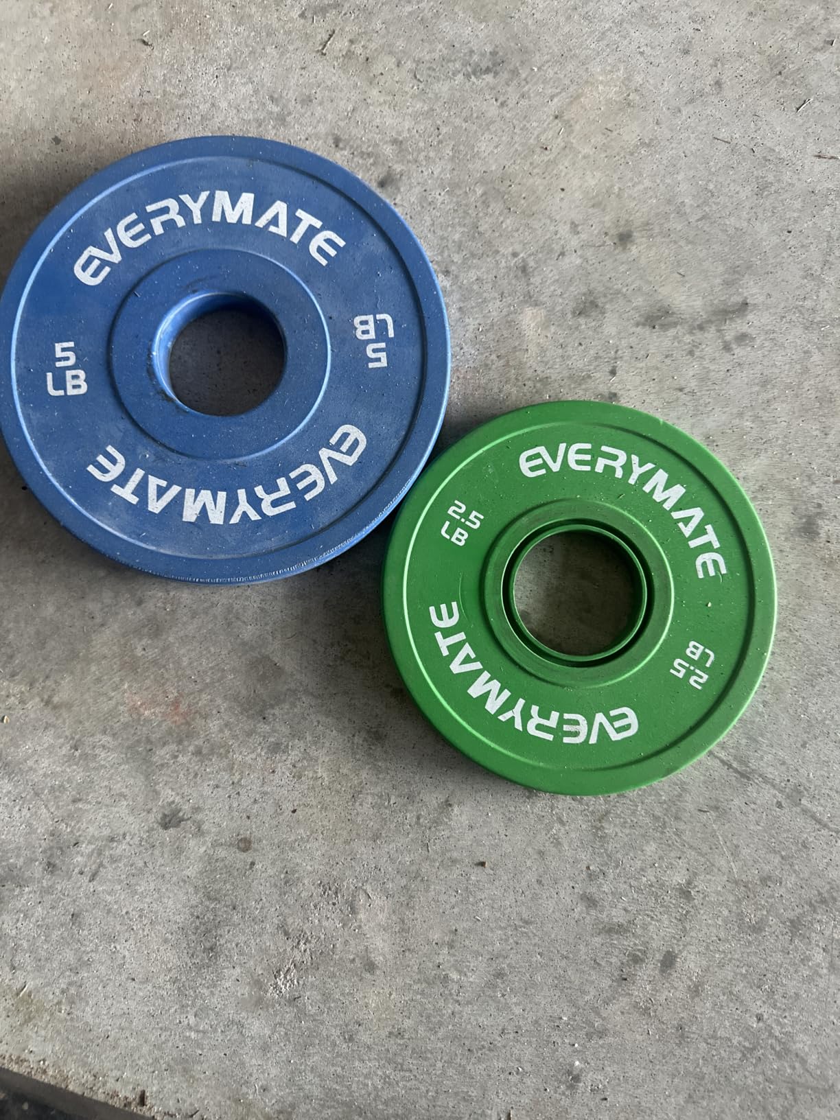 Change Weight Plates 1.25LB 2.5LB 5LB Set Fractional Plate Olympic Bumper Plates for Cross Training Bumper Weight Plates Steel Insert Strength Training Weight Plates customer photo 1