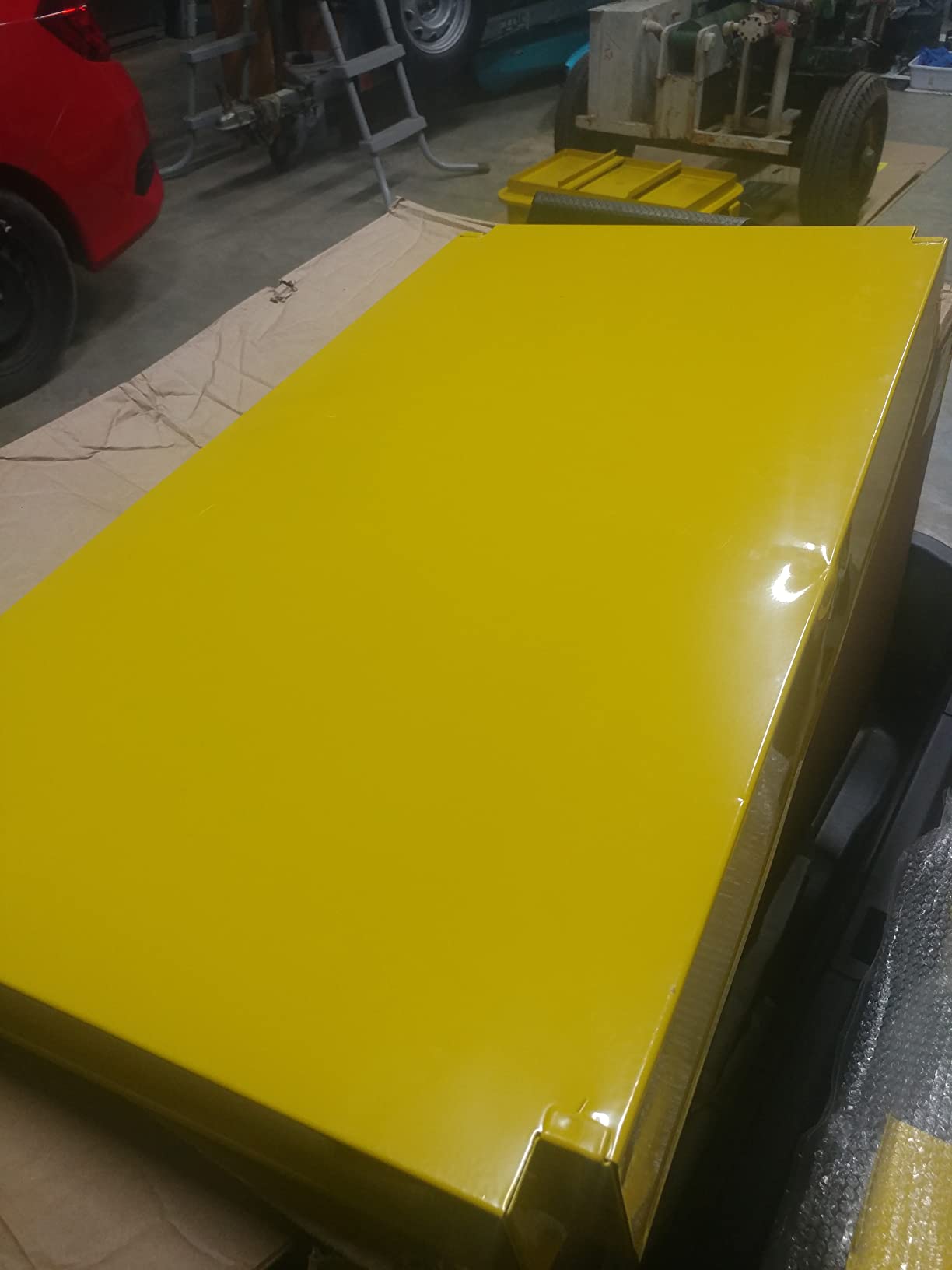 Portable Parts Washer Cart 20-Gallon Tank Solvent Capacity: 12-Gallon | Solvent Capacity: 12-Gallon, 110/120V, Pump Output: 317 gph, Drying Shelf w/Drain and Removable Pan, Storage Shelf customer photo 2
