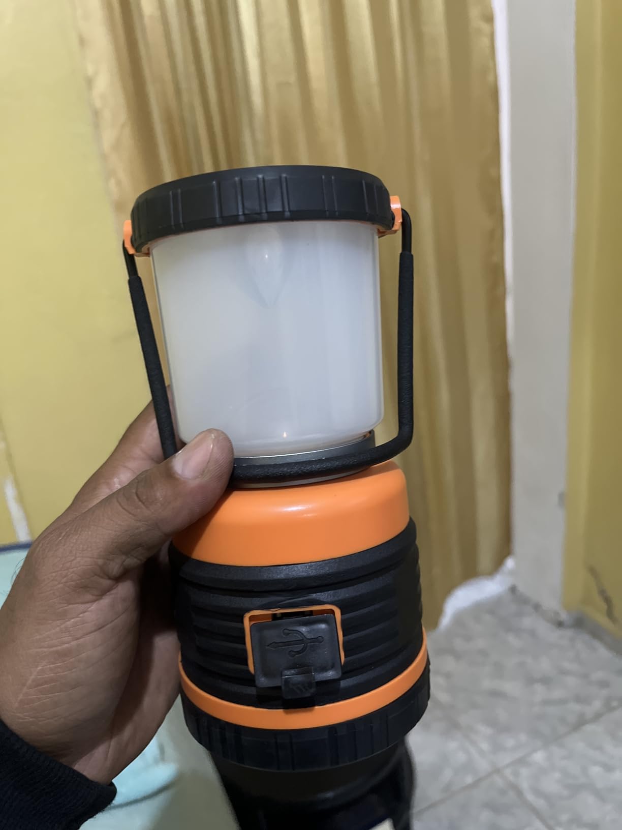 LED Camping Lantern Rechargeable, 1800LM, 4 Light Modes, 4400mAh Power Bank, IP44 Waterproof, Perfect Lantern Flashlight for Hurricane, Emergency, Power Outages, Home and More, with USB Cable (2 Pack) customer photo 1