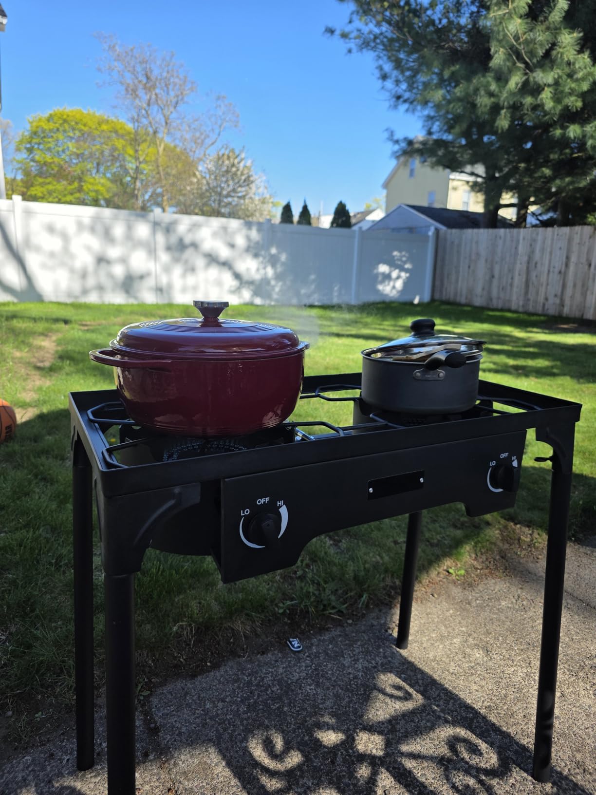 Outvita 2 Burner Propane Gas Stove for Outdoor Cooking, 150,000 BTU customer photo 1