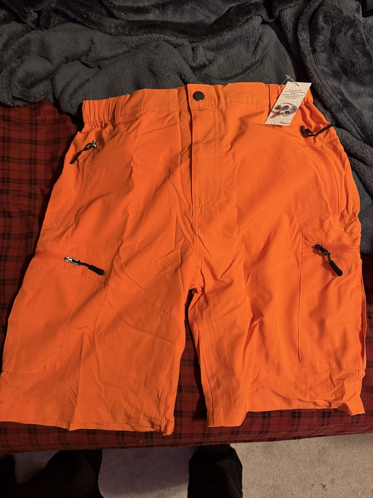 Pudolla Men's Hiking Cargo Shorts 9