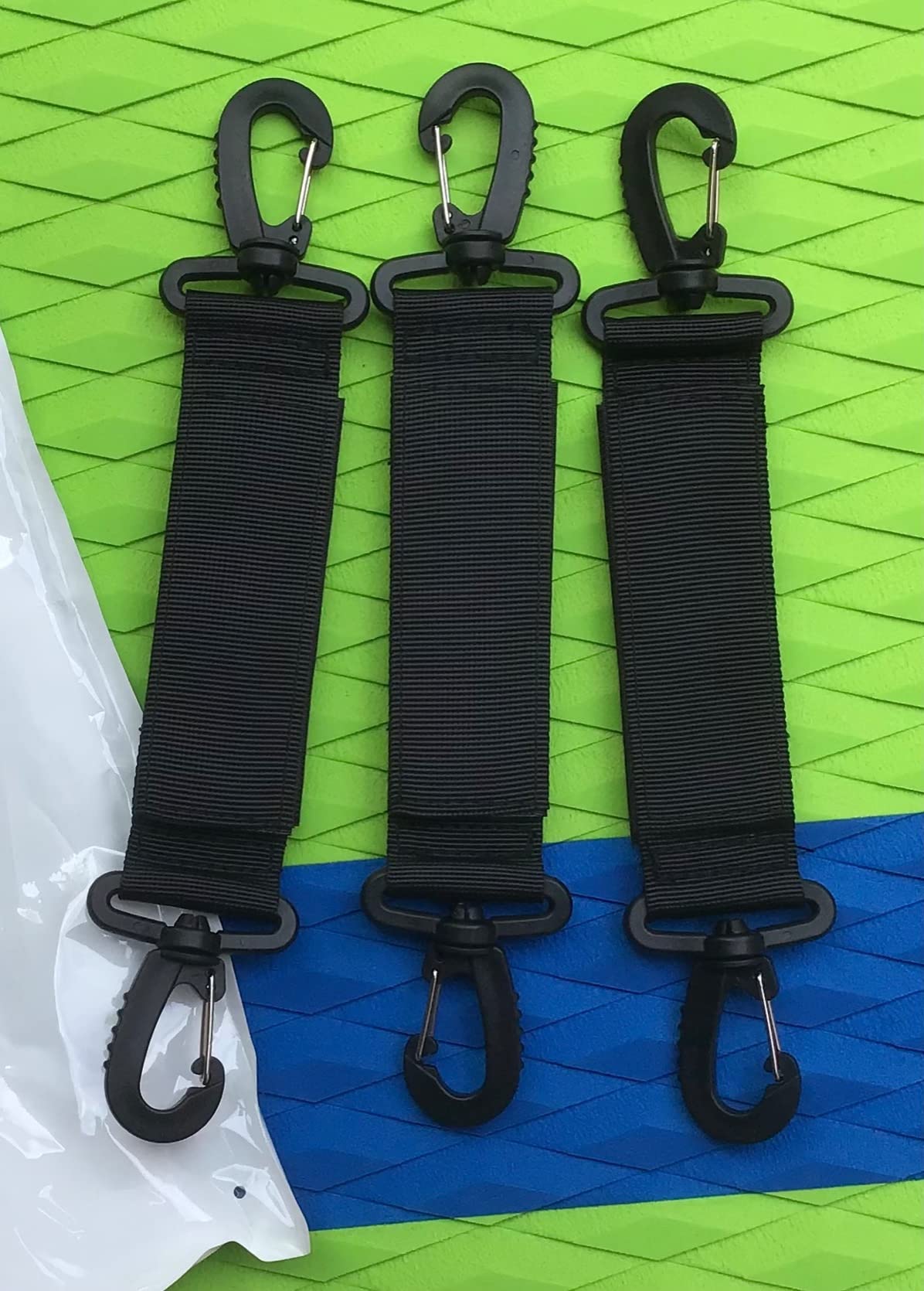 Jevrench 6-Pack Adjustable Kayak Paddle Holders, Paddle Board Accessories | Paddle Clips with Swivel Hooks and Hook-and-Loop Straps for Secure Paddle Storage on SUPs, Kayaks and Inflatable Boats customer photo 1