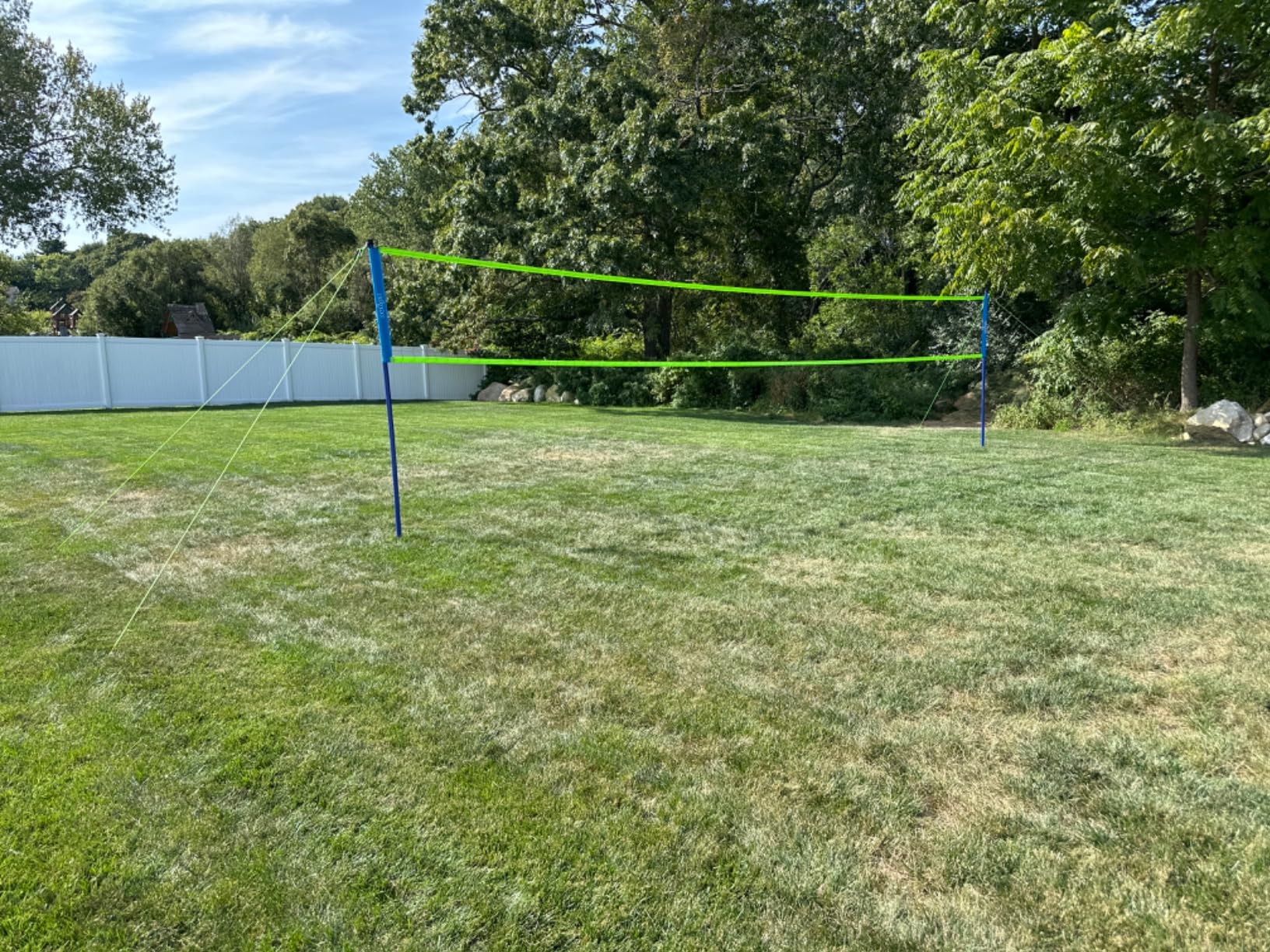 32FT Outdoor&Portable Volleyball Net-Adjustable Thick Dia Poles | Completed Set;Easy Setup&Carry;Good for Backyard&Outdoor sites-Park/Beach/Grass/Lawn;32FT Official Size;Durable Materials customer photo 1