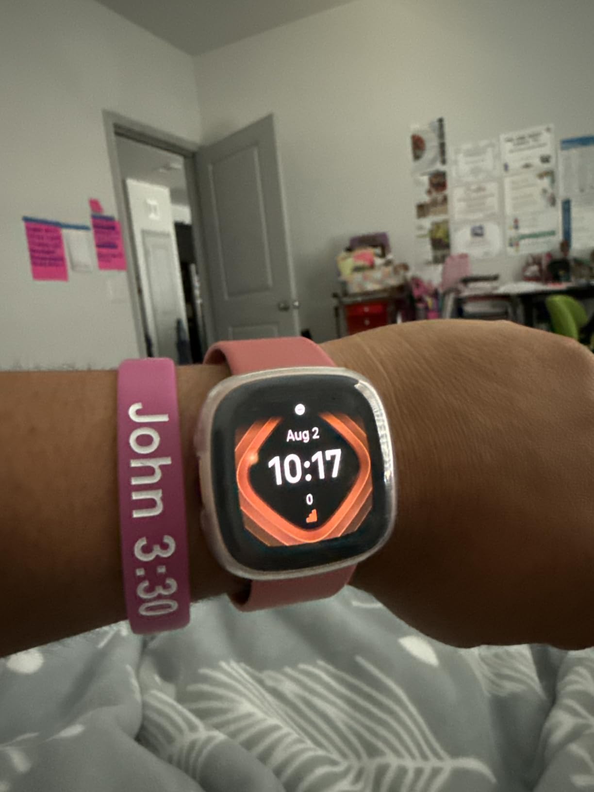 Google Fitbit Versa 4 Fitness Smartwatch - Pink Sand/Copper Rose | Daily Readiness, 3-month Google Health Premium Membership included, GPS, 40+ exercise modes, sleep tracking customer photo 2