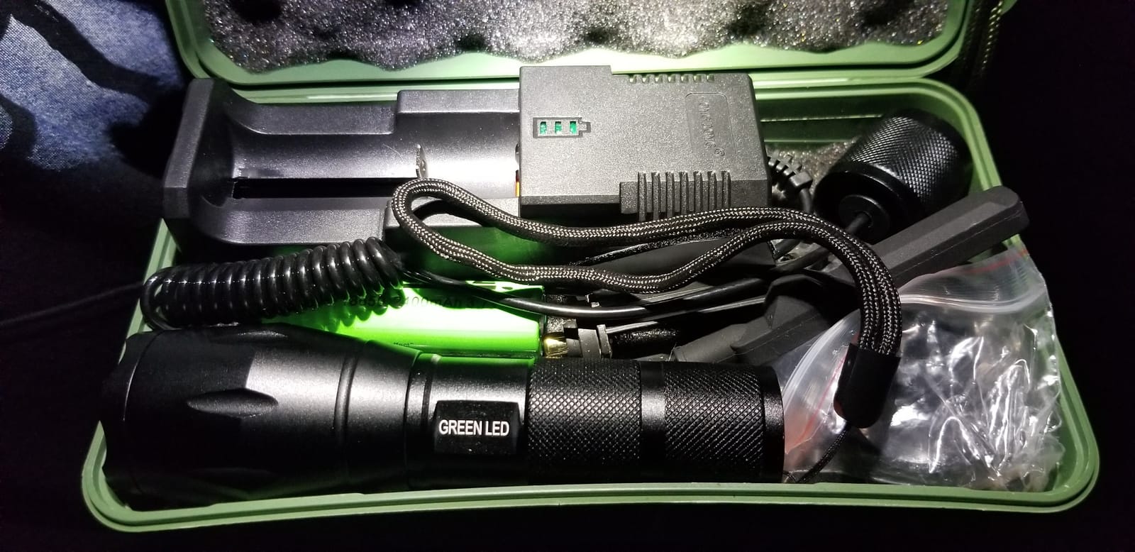 VASTFIRE USB-C Rechargeable Green Flashlight Zoomable 1000 Yard Pressure Switch Scope Rail Mount Hogs Predators Night Hunting customer photo 2