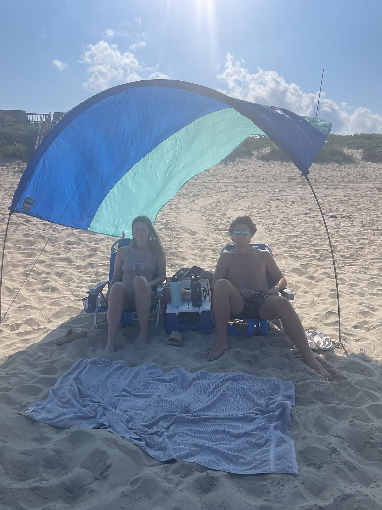 Shibumi Shade Quiet Canopy Version | Beach Tent | Sets Up in 3 Mins | 150 Sq. Ft. of Shade for up to 8 People | Includes Wind Assist | UPF 50+ Sun Protection customer photo 2