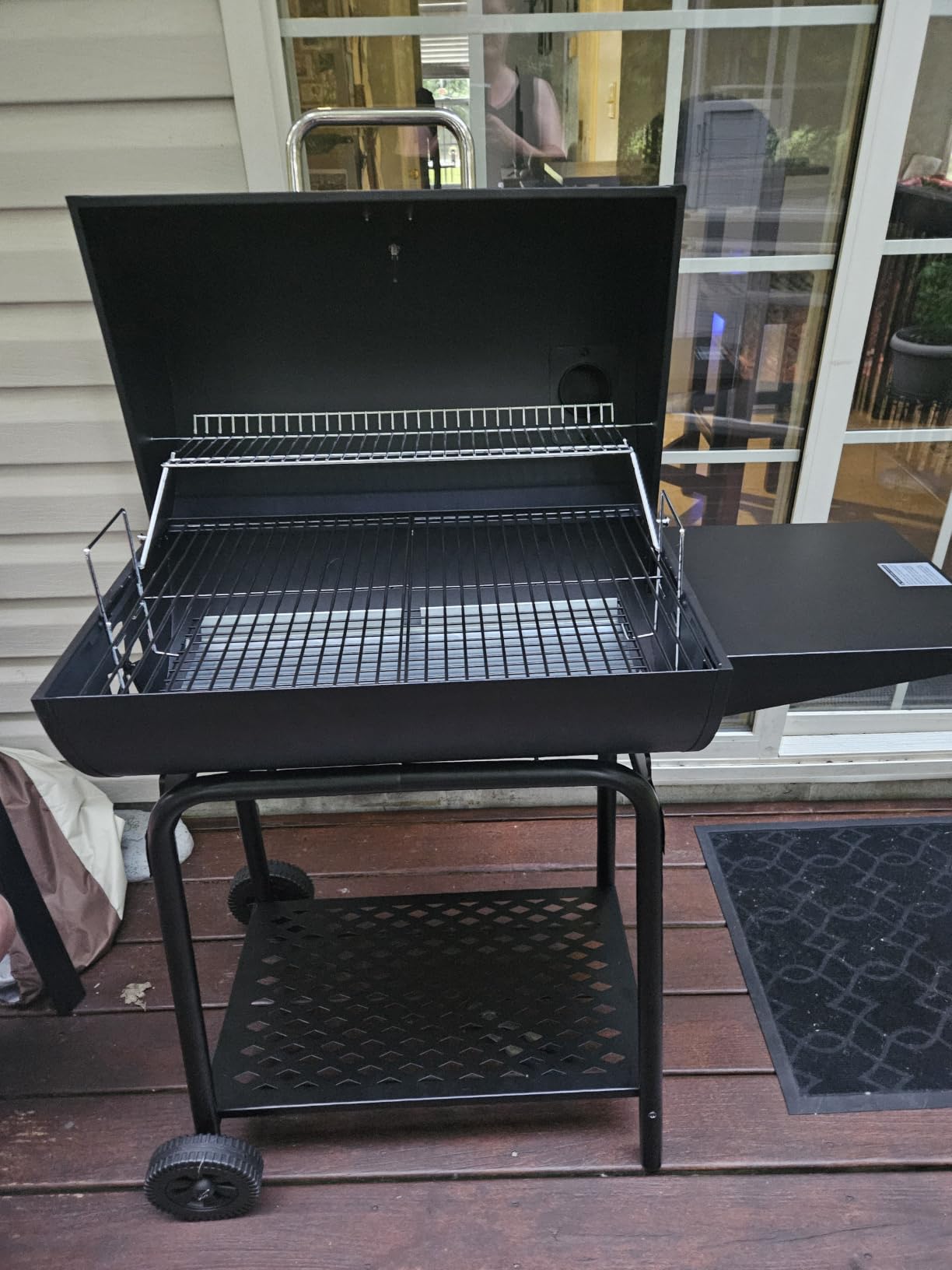 Royal Gourmet CC1830 28 Inch Barrel Charcoal Grill with Warming Rack, Outdoor BBQ Grill with 626 Sq. In. Grilling Space for Backyard, Patio and Parties, Black customer photo 1