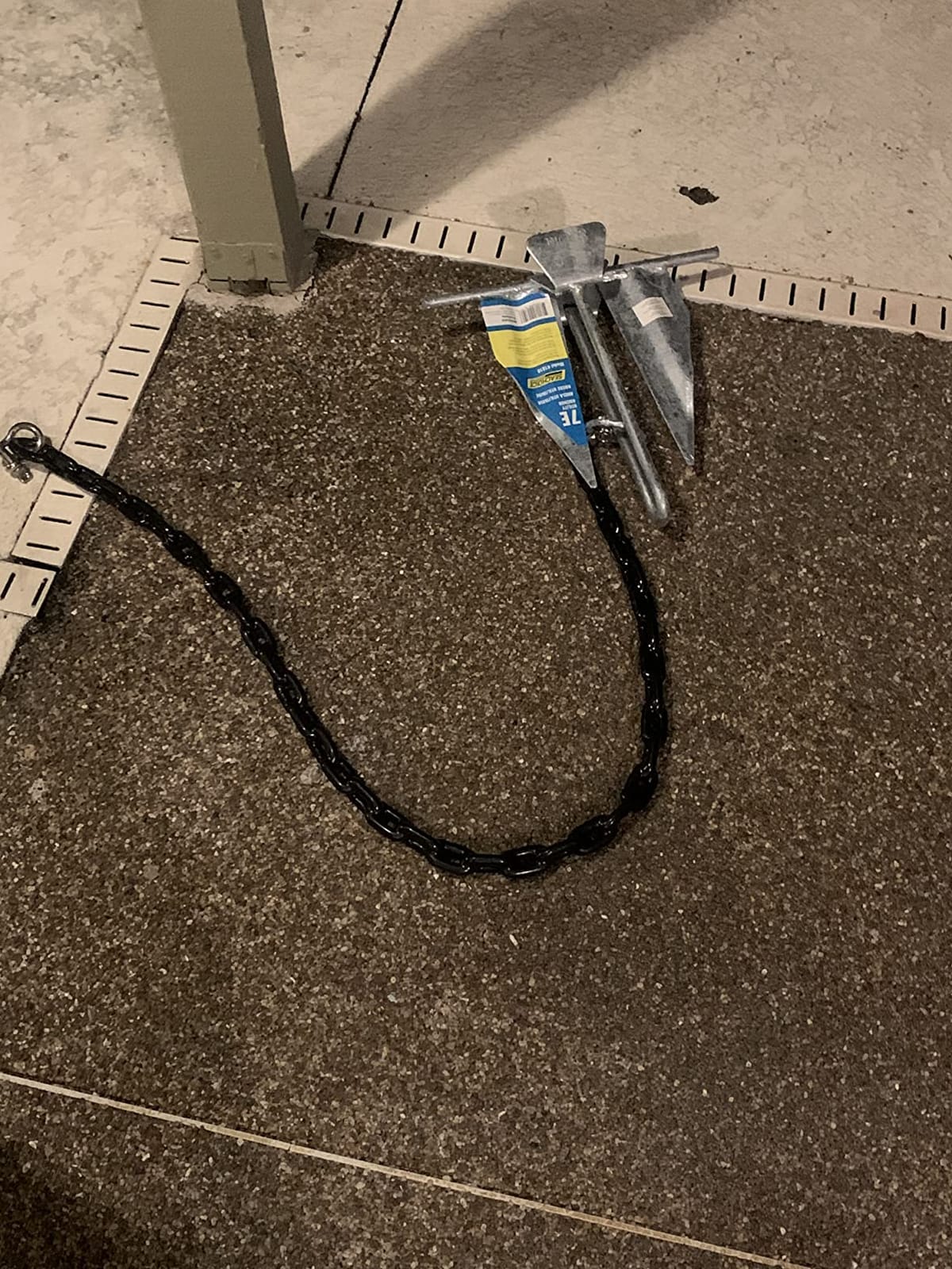 PVC Coated Boat Anchor Chain with Stainless Steel Shackles 4Foot/ 5Foot/ 6Foot/ Black/White customer photo 1