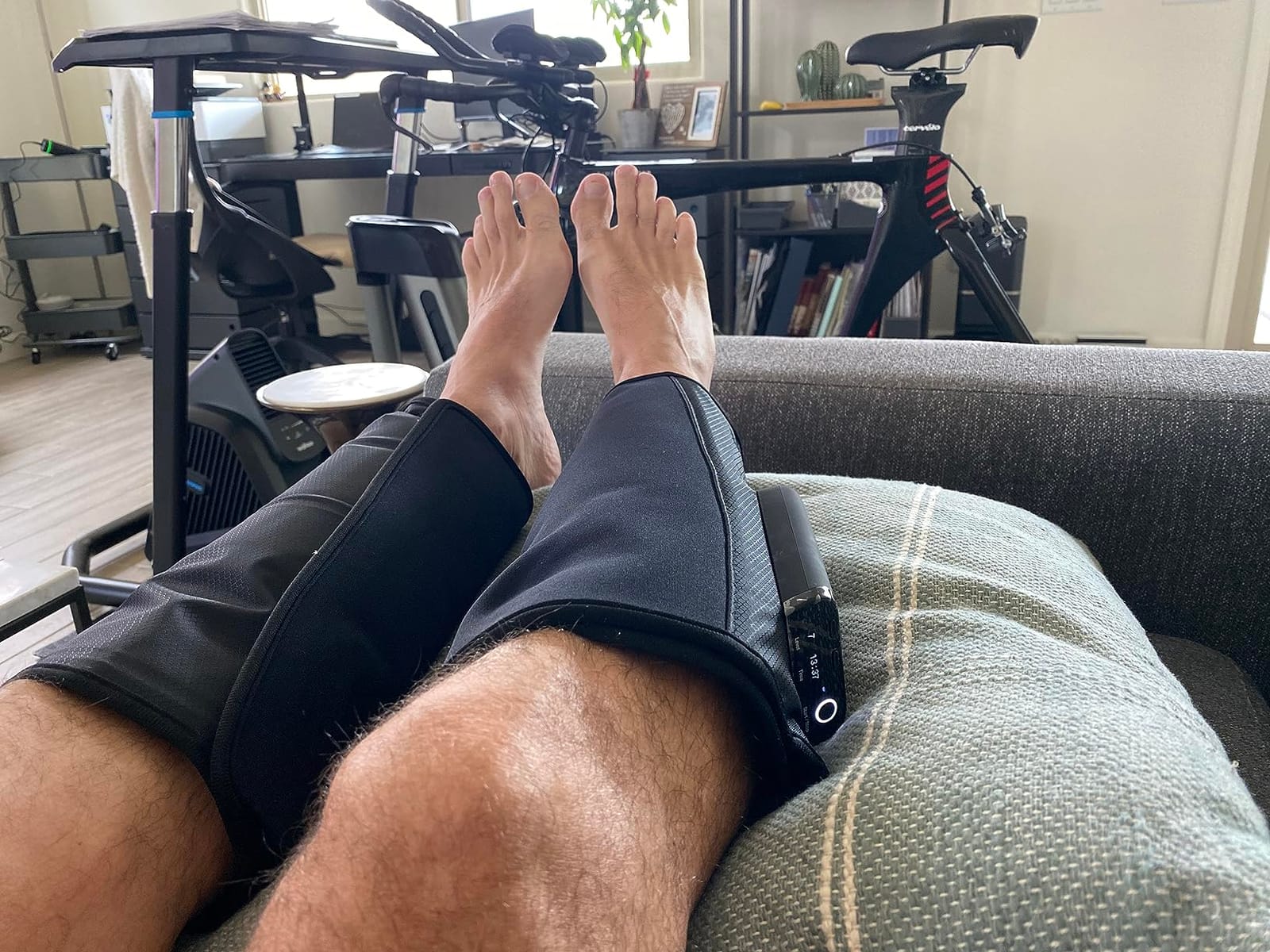 Hyperice Normatec Go Wireless Mobile Dynamic Air Compression Calf Muscles | Portable | Increase Circulation | Reduce Pain | Tension in Legs | Bluetooth Enabled | 7 Levels Customizable Pressure customer photo 1