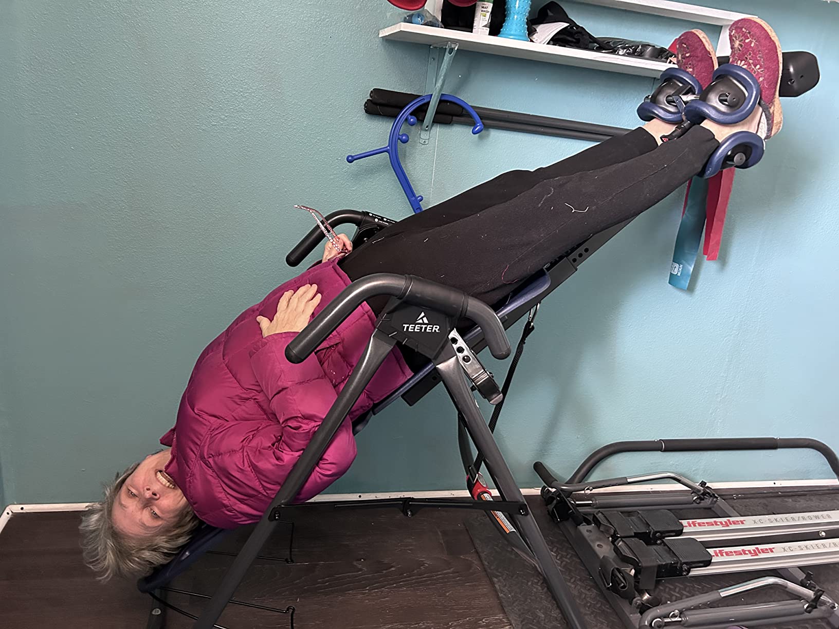 Teeter EP-560 Ltd. Inversion Table for Back Pain, FDA-Registered, UL Safety-Certified, 300 lb Capacity customer photo 2