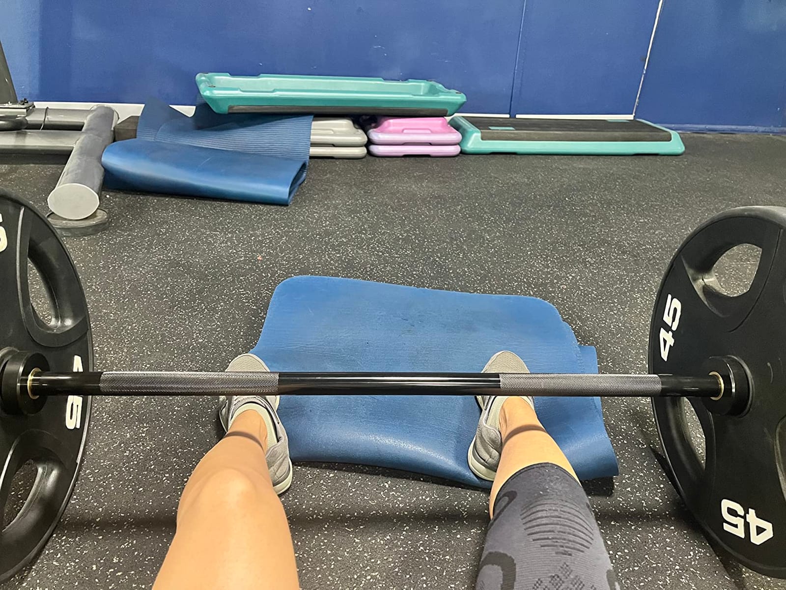POWER GUIDANCE Chrome Olympic Barbell Bar, 2 Inch Weight Bar for lifting, Hip Thrusts,Universal Strength Training Bars 4ft/5ft/6ft customer photo 1