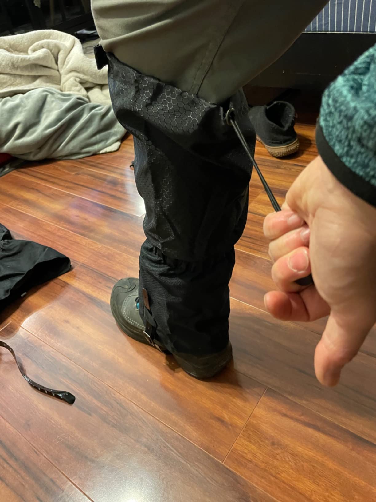 Gaiters for Hiking - Waterproof and Breathable Leg Gaiters for Women and Men Boots, Adjustable Lightweight Shoes Gaiters for Hunting, Hiking, Mountaineering, Snow Gaiters for Hiking Boots customer photo 1