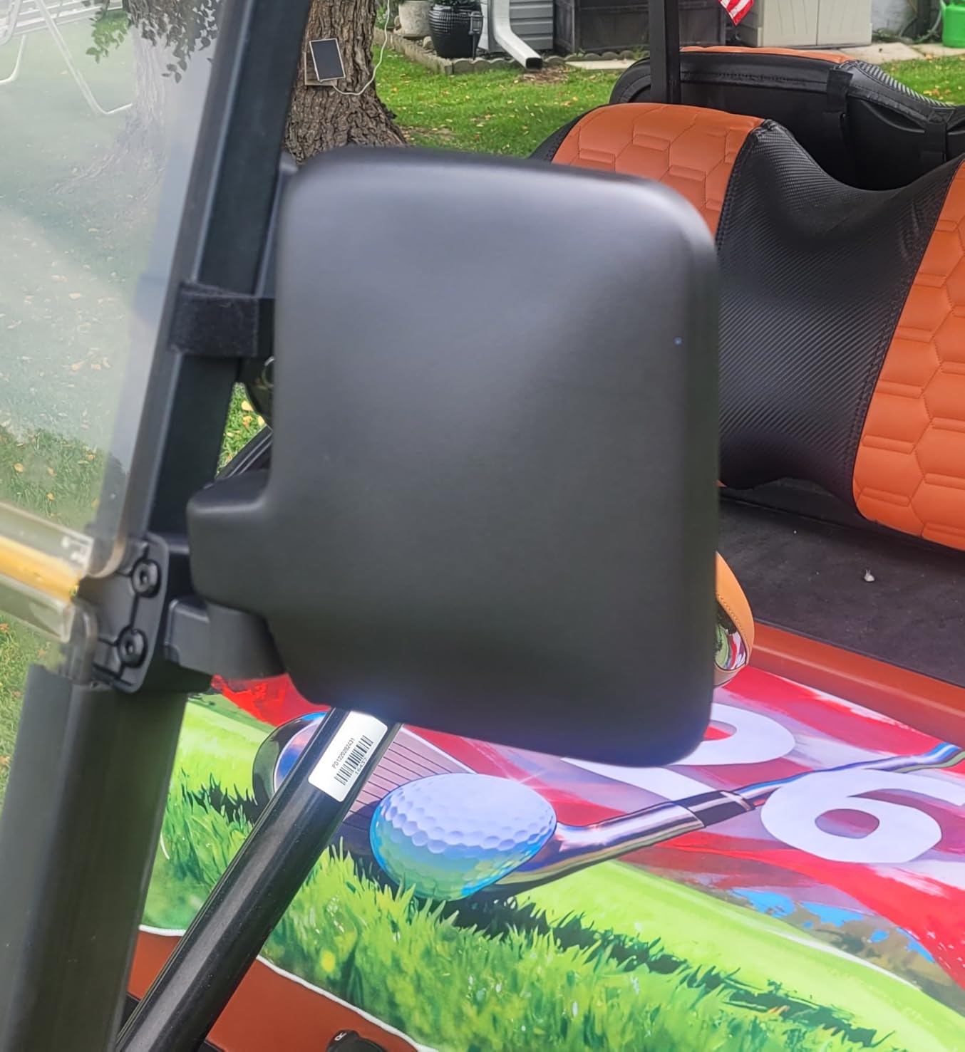10L0L Golf Cart Mirror for Yamaha Club Car EZGO No Drilling Side Mirrors | 180 Degree Rotation Foldable Rear View Mirrors, HD Shatterproof Glass, Easy Install for DS/Precedent/TXT/RXV and Other Carts customer photo 1