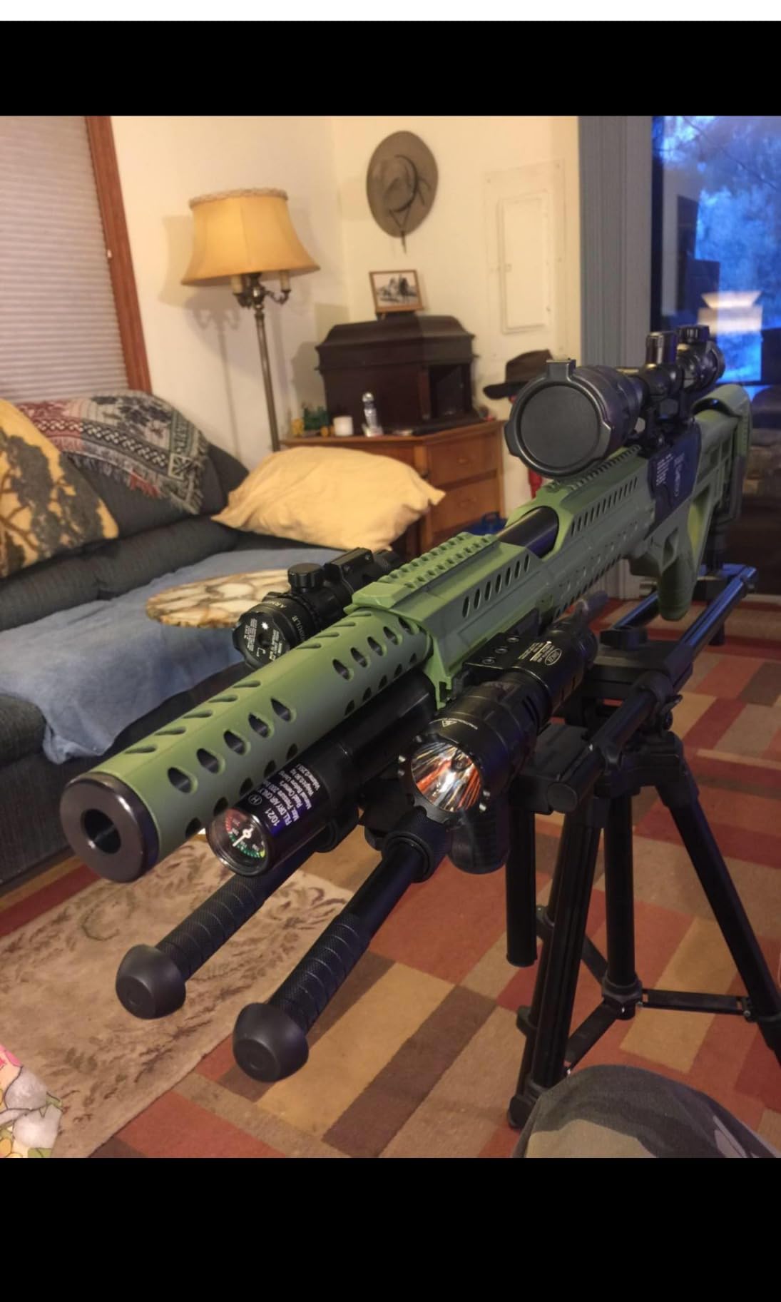 Trakiom Hunting Rest Shooting Tripod Rifle Gun Crossbow Tripod Stick | Adjustable Dual Frame, Flexible Orientation, Provide Maximum Shooting Stability for Ground Blinds Hunting Shooting Outdoor customer photo 2