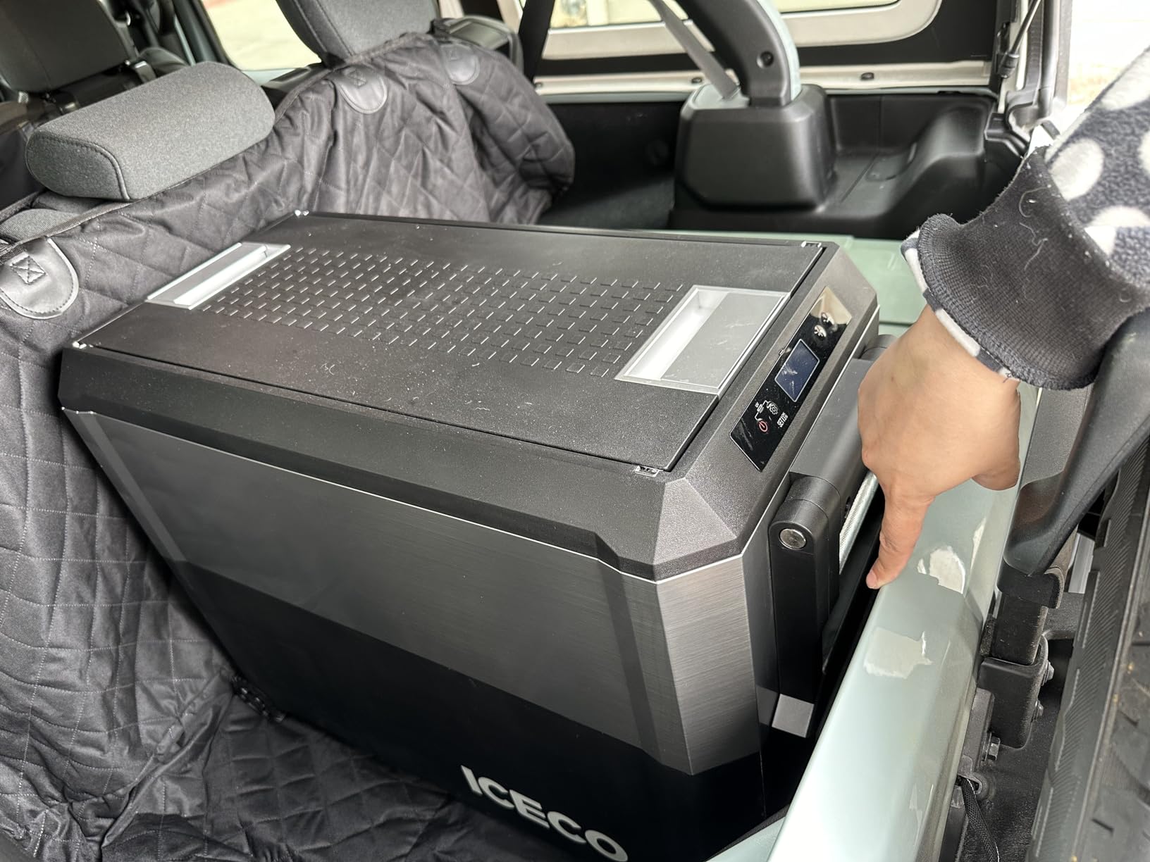 ICECO JP50 Pro Portable Refrigerator, 12Volt Car Fridge Freezer, Compact Refrigerator with Secop Compressor, for Outdoor, Camping 51.7 Quart, -4℉~68℉, DC 12/24V, AC 110/240V, Multi-directional Lid customer photo 1