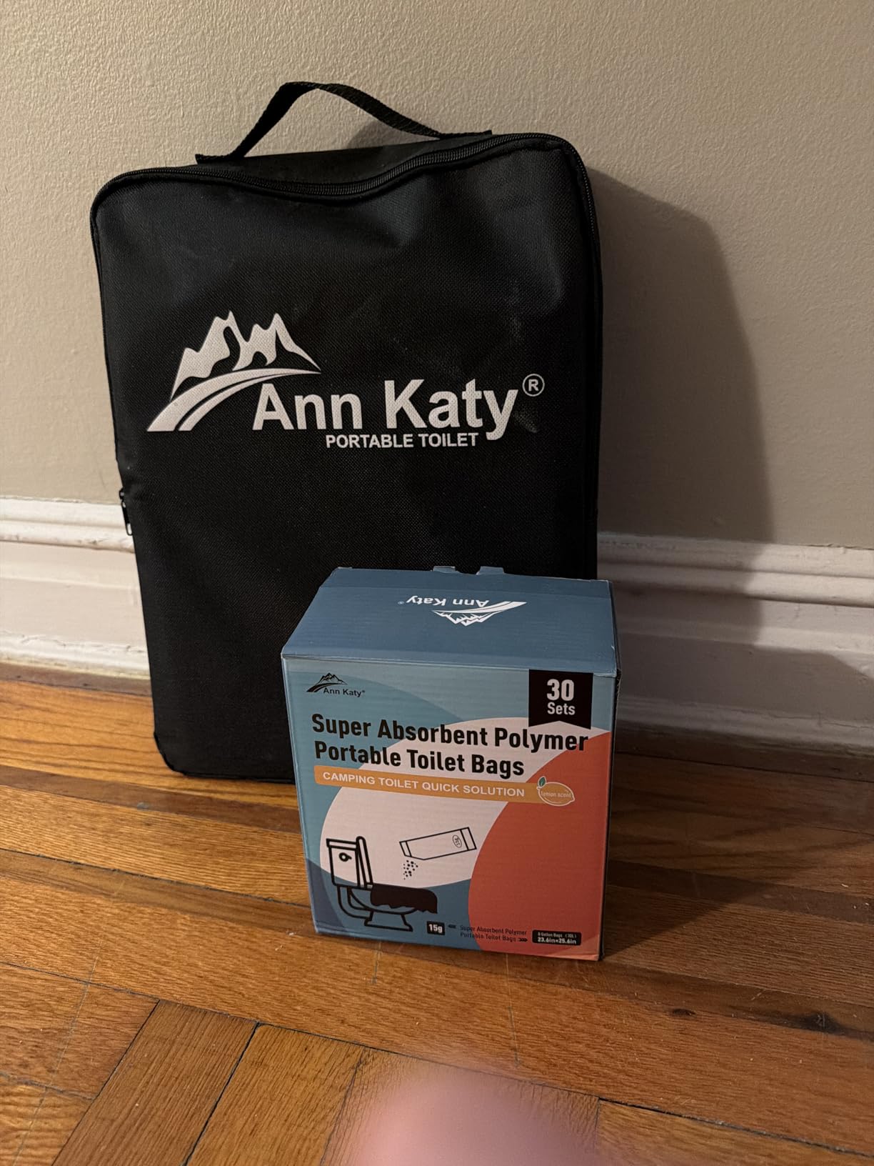Ann Katy Upgrade XL Portable Toilet for Adults, Extra Large Camping Toilets | Lightweight & Compact Potty with Lid for Adults and Kids, Portable Camping Toilets for Hiking, Beach, Boat, RV and Truck customer photo 2