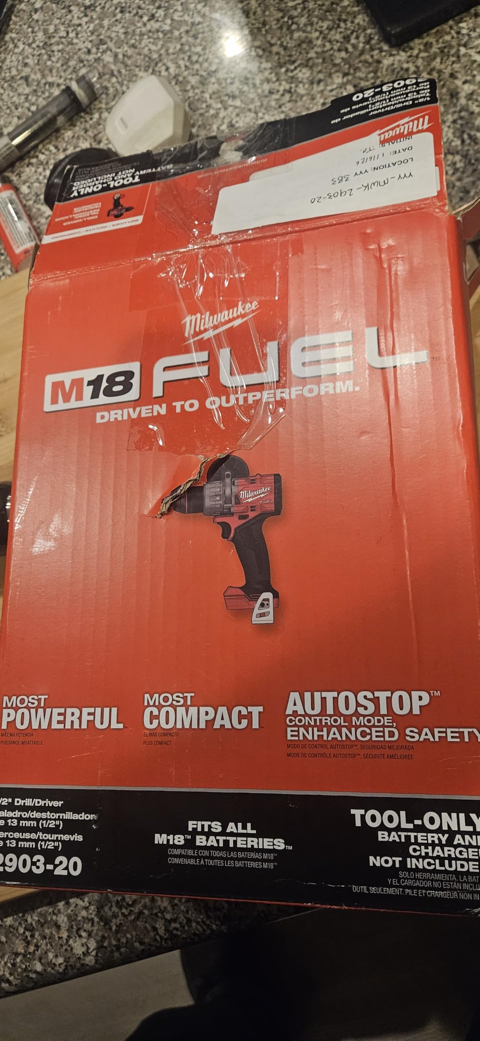 Milwaukee 2903-20 M18 FUEL 18V Lithium-Ion Brushless Cordless 1/2 in. Drill/Driver (Tool-Only) customer photo 1