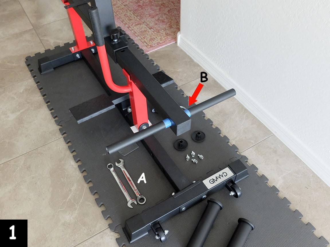 GMWD Adjustable Seated Calf Raise Machine with Band Pegs for Leg Training and Exercise - Home Gym Equipment customer photo 2