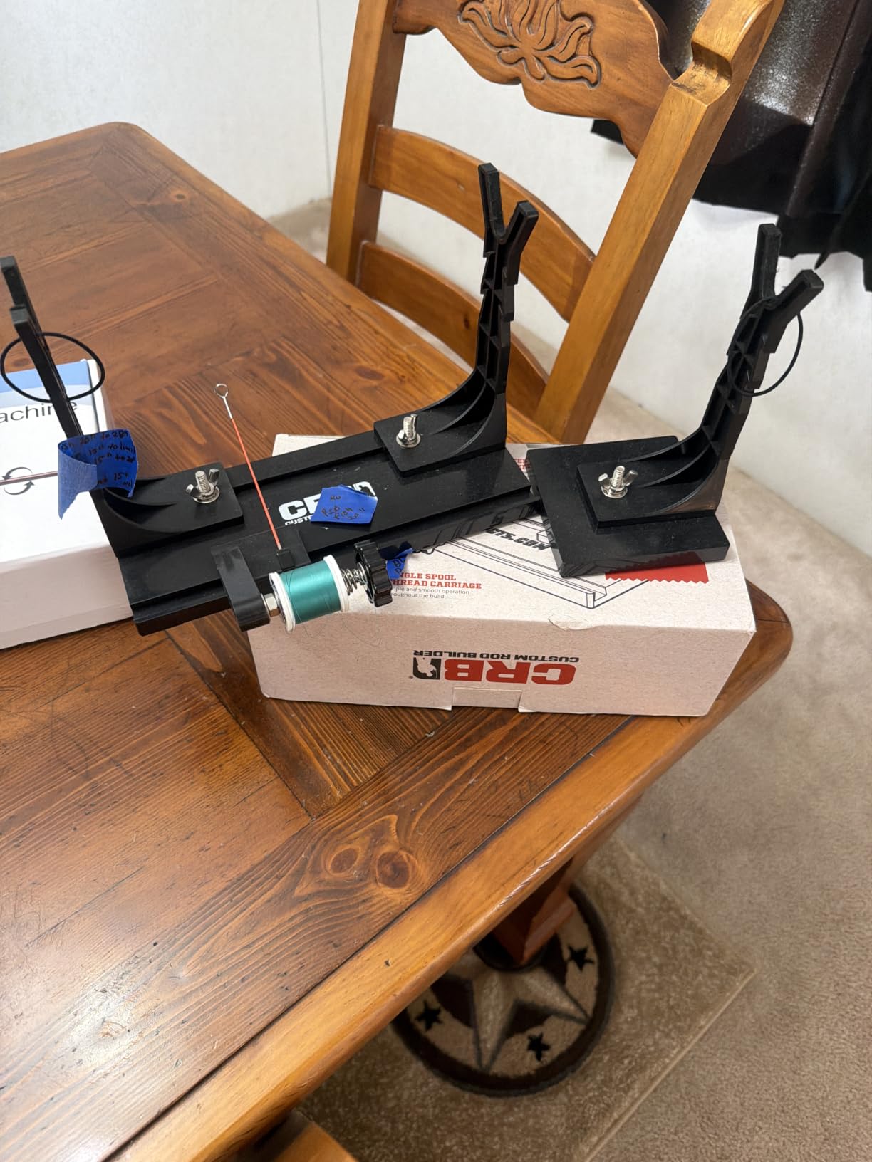 CRB Core Hand Wrapper - Rod Building System with Adjustable Rod Stands, Thread Carriage & Integrated Tensioner customer photo 1