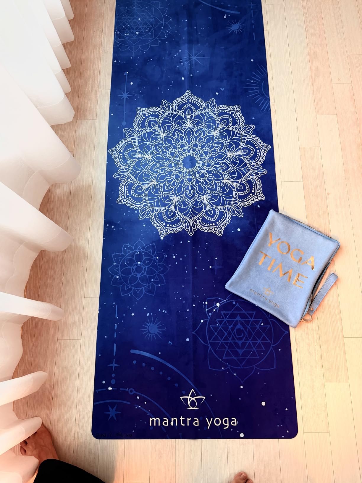 Mantra Yoga Travel PRO 1.5mm with Knee Pad - Foldable Fitness & Exercise Mat with Bag | Lightweight, Compact & Eco-Friendly | Non-Slip & Washable | For All Types of Yoga | 72