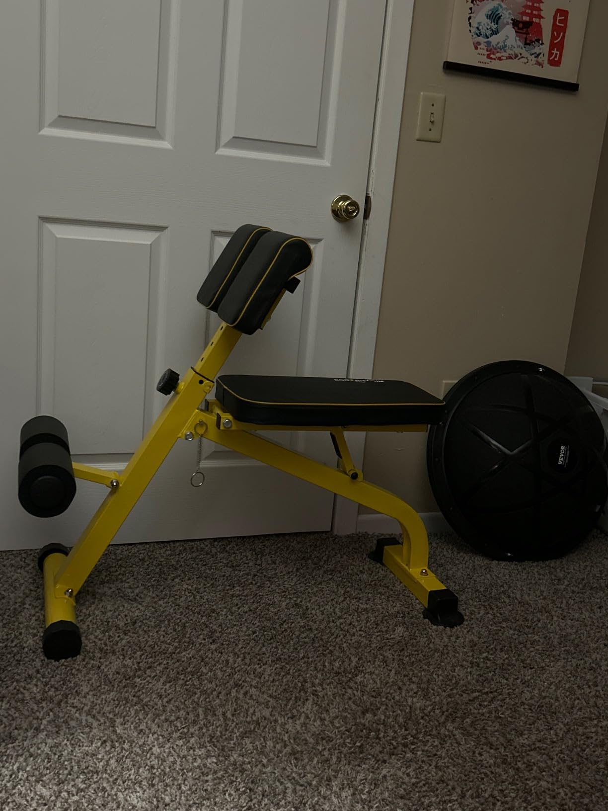 BODYRHYTHM Compact Adjustable Weight Bench for Full Body Strength Training, Ab/Back Hyper Roman Chair, Adjustable Ab Sit up Bench, Incline Decline Bench, Flat Bench, Hyperextension Bench, Back Extension Machine customer photo 1