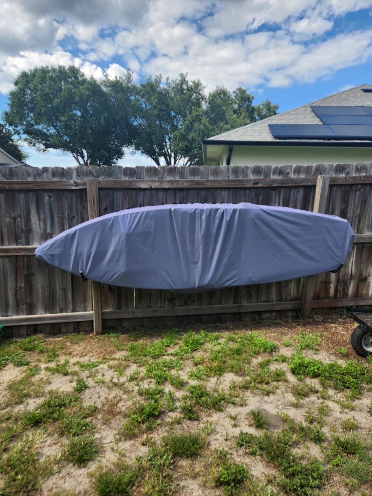 10-16FT Waterproof Kayak Covers for Outdoor Storage, Canoe Cover Accessories, Boat Cover Oxford Shade Marine Cockpit Dust Cover UV Protection Ultra Sunblock Shield for Fishing Boat Kayak Canoe customer photo 1