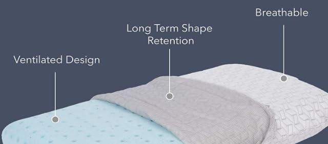 Vaverto Camping Pillow - Backpacking Memory Foam Travel Pillow 1-Pack | Medium firm memory foam pillow - breathable, machine washable cover - Ideal lightweight small pillow - backpacking & outdoors customer photo 1