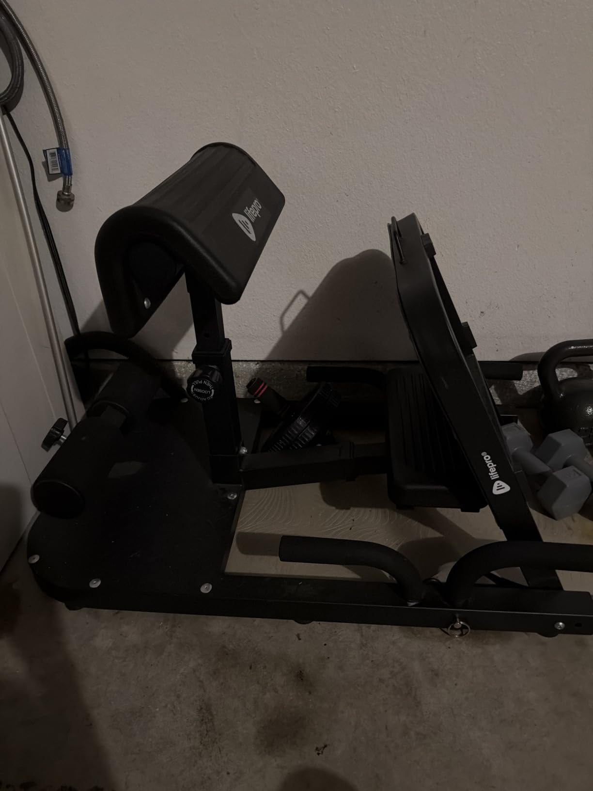 Lifepro GluteBlast Hip Thrust Machine - Foldable, Home Gym, 220 lb Cap | Sissy squat + hip thrust bench, powder-coated steel, PU leather pad, folds with wheels, 27.2