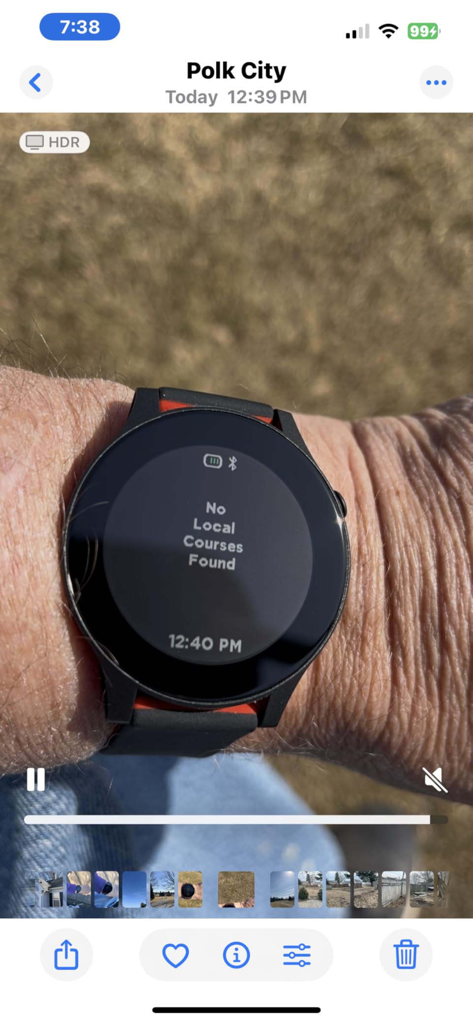 Watch+ Golf GPS Watch LCD Touchscreen, Embedded GPS, 42,000+ Courses, Dynamic Pin Positioning, Performance Tracking Gir Fairways Putts, FCB Hazard Distances, Shot Tracker, Green View, IPX7 Waterproof customer photo 2