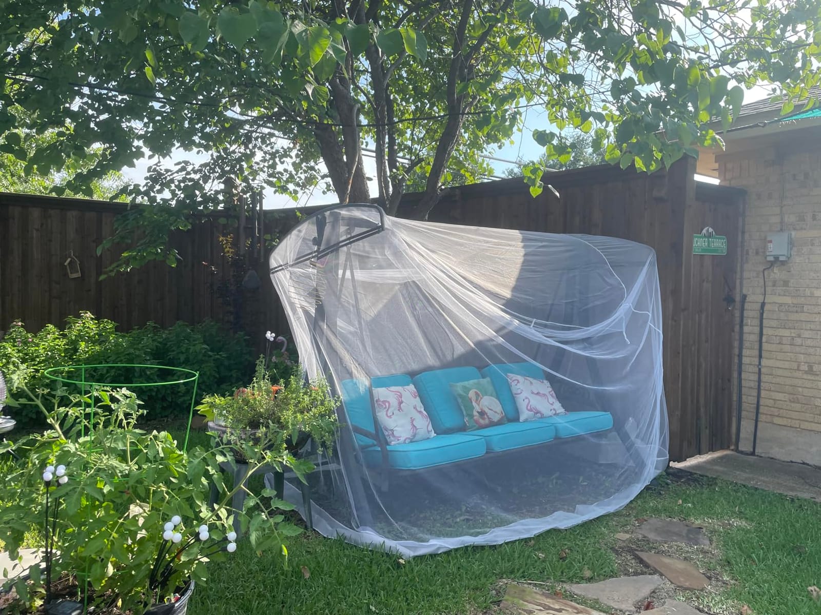 Sublaga Mosquito Net for Bed, Large White Bed Canopy for Girls, Hanging Bed Net, Easy Installation Ideal for Bedroom Decorative, Travel with Storage Bag (Lace Flower) customer photo 2