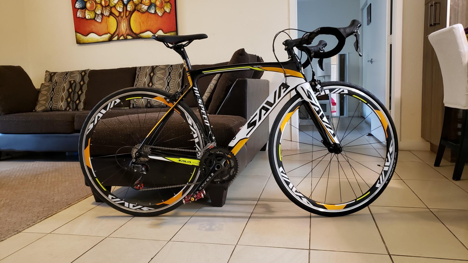 SAVADECK Carbon Road Bike for Beginners - Adult Racing Bicycle with Shimano SORA 18-Speed, Lightweight Carbon Fiber Frame & Fork, Double V-Brake customer photo 1
