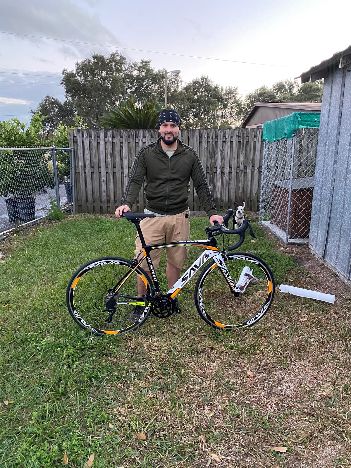 SAVADECK Carbon Road Bike for Beginners - Adult Racing Bicycle with Shimano SORA 18-Speed, Lightweight Carbon Fiber Frame & Fork, Double V-Brake customer photo 2