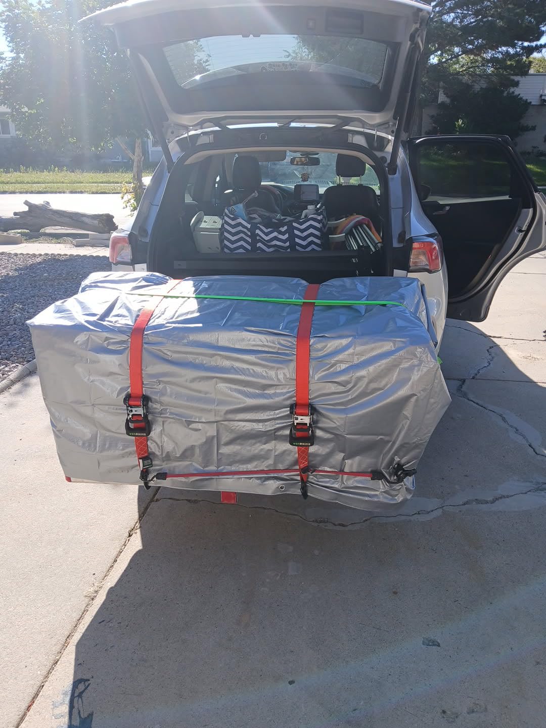 TICONN Heavy Duty Tarp Cover Waterproof, Extra Thick UV Resistant Tarpaulin, 5.5 Mil 6'x8' customer photo 1