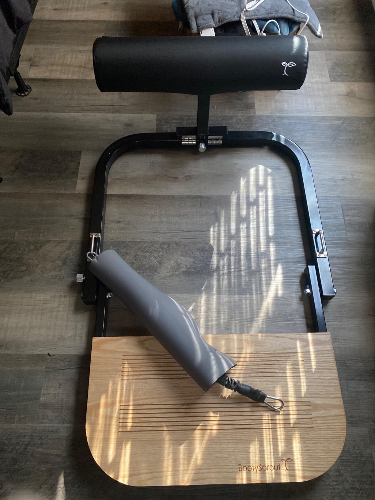 BootySprout Hip Thrust Machine for High Resistance Glute Training - Home Gym Workout - Comes with 45, 90, and 135 Lbs of Resistance customer photo 2