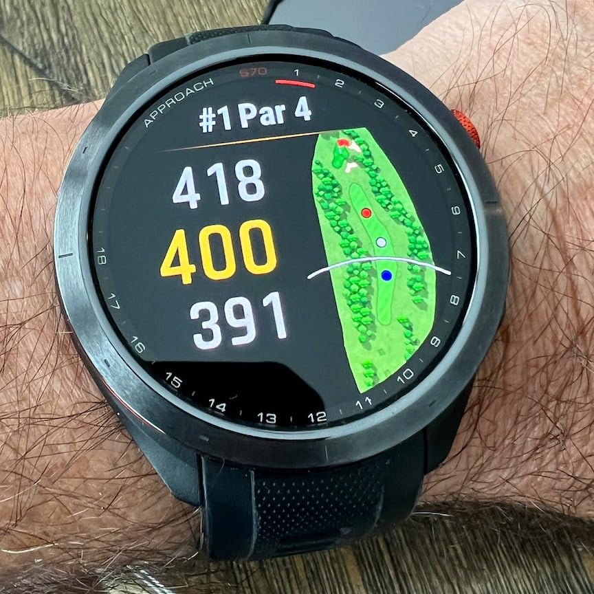 Garmin Approach S70 (Black, 47mm) Golf GPS Watch | Premium Smartwatch with AMOLED Display, Virtual Caddie & Playslike Distance customer photo 1