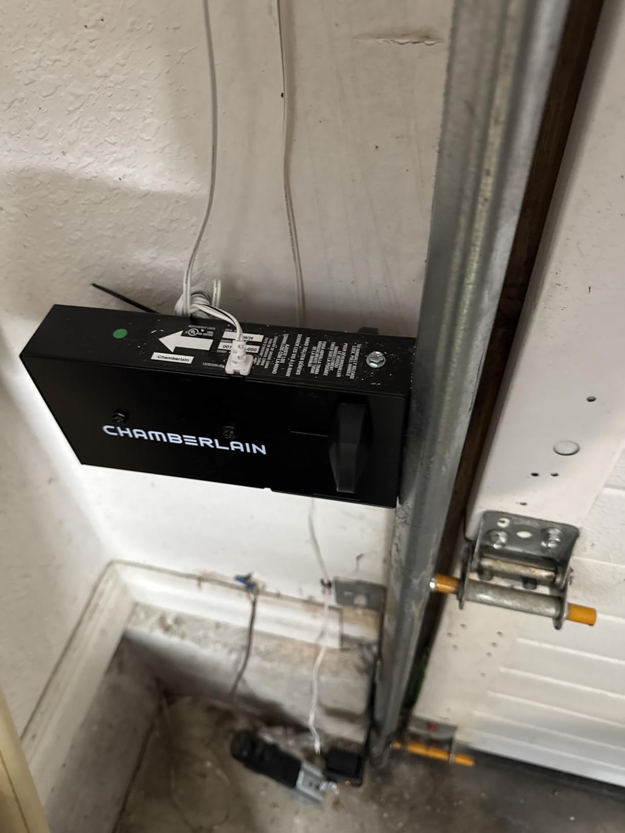 Chamberlain Wall Mount myQ Garage Door Opener, Battery Backup | Space Saving & Whisper-Quiet performance, 850lb lift power customer photo 2