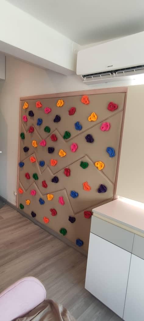 Meooeck 72 Pcs Kids Rock Wall Climbing Holds Set, Colorful Grips with Mounting Screws and Hardware for DIY Indoor Outdoor Backyard Playground customer photo 2