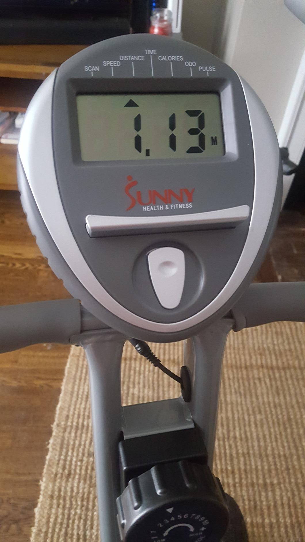 Sunny Health & Fitness Smart Foldable Magnetic X-Bike, Low-Impact Workouts customer photo 1
