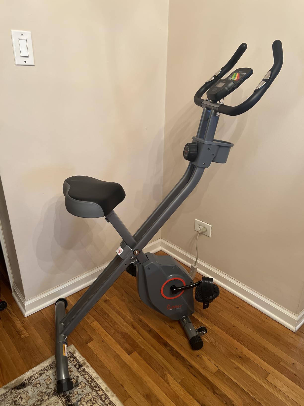 Sunny Health & Fitness Smart Foldable Magnetic X-Bike, Low-Impact Workouts customer photo 2