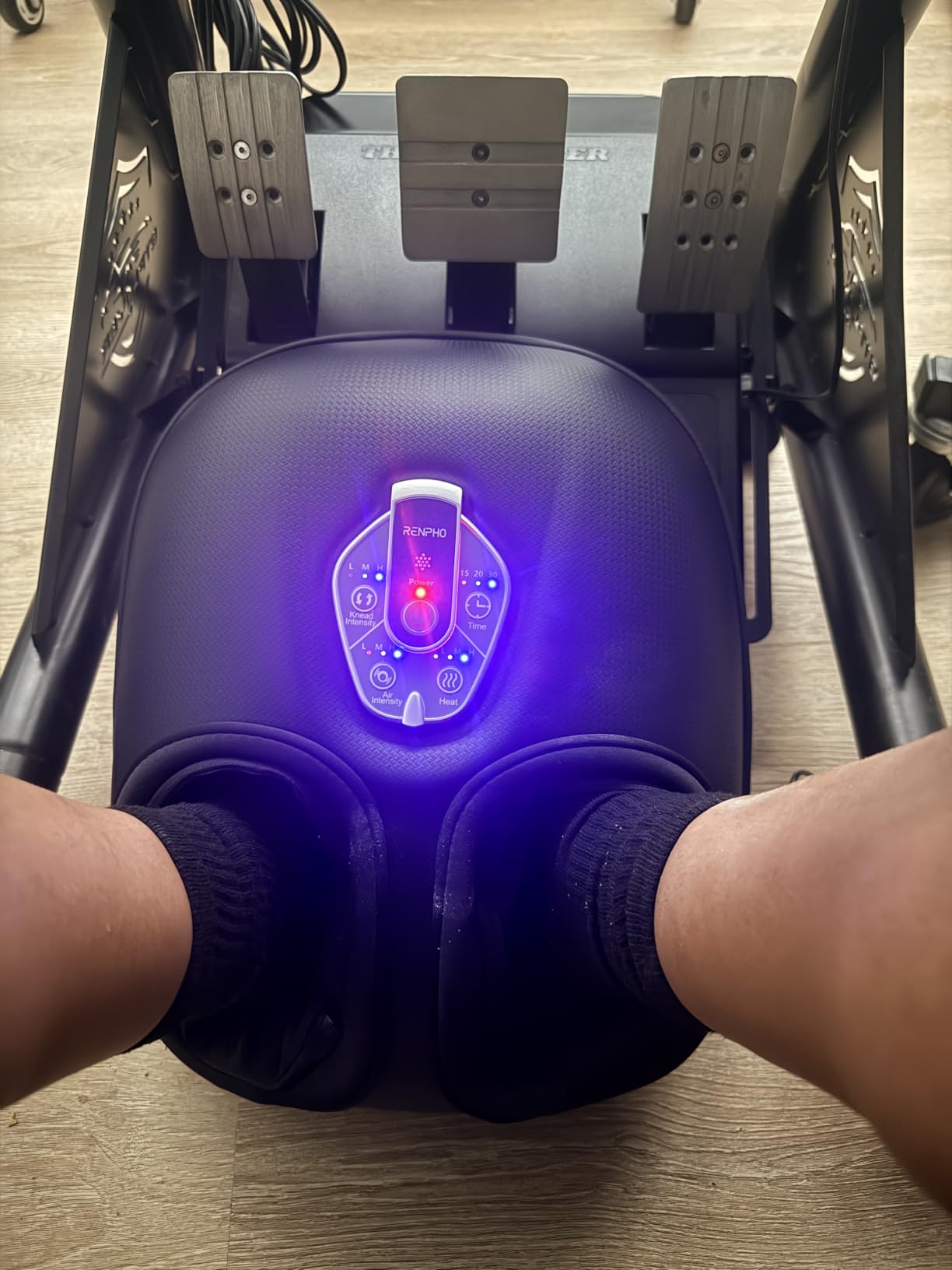 RENPHO Foot Massager Machine with Heat [2026 Upgraded], Birthday Gifts for Women Men Mom Dad, FSA Eligible HSA Shiatsu Foot Massager for Plantar Fasciitis, Cordless Control, Self Care Gifts, Black customer photo 2