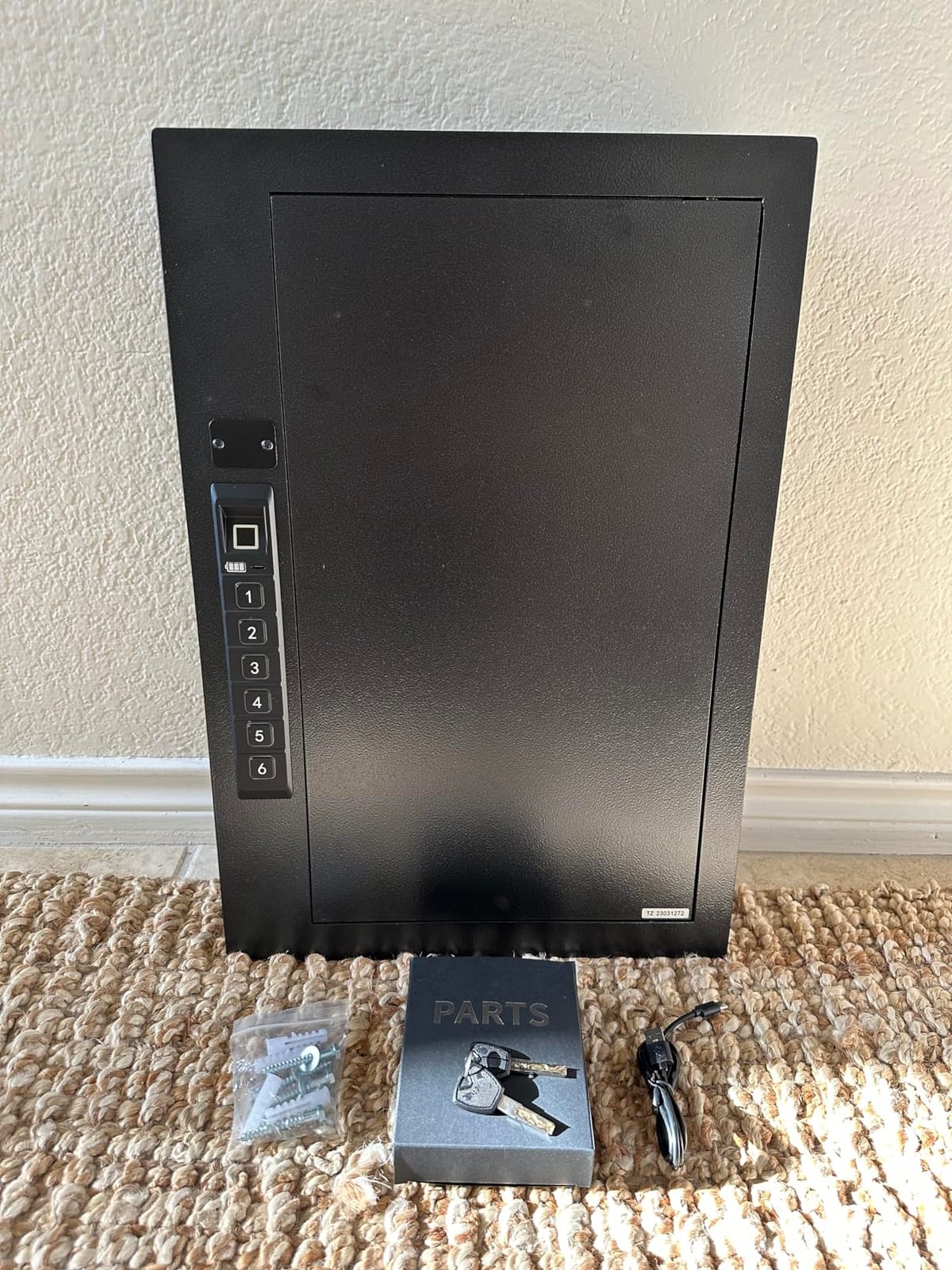 Wall Safe, Hidden Fingerprint Security Wall Safe, In Wall Safe Between Studs, Upgraded Biometric/Keypad/Key Access, Secure Handgun, Documents, Jewelry, Valuables customer photo 1