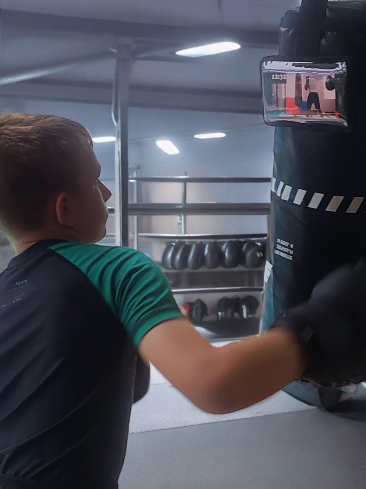 Elite Sports Kids Boxing Punching Bag Set - 2 ft Heavy Boxing Bag, 6oz Gloves & Phone Case - Youth Boxing, MMA, Home Gym & Martial Arts Training Equipment (UN-Filled) customer photo 1