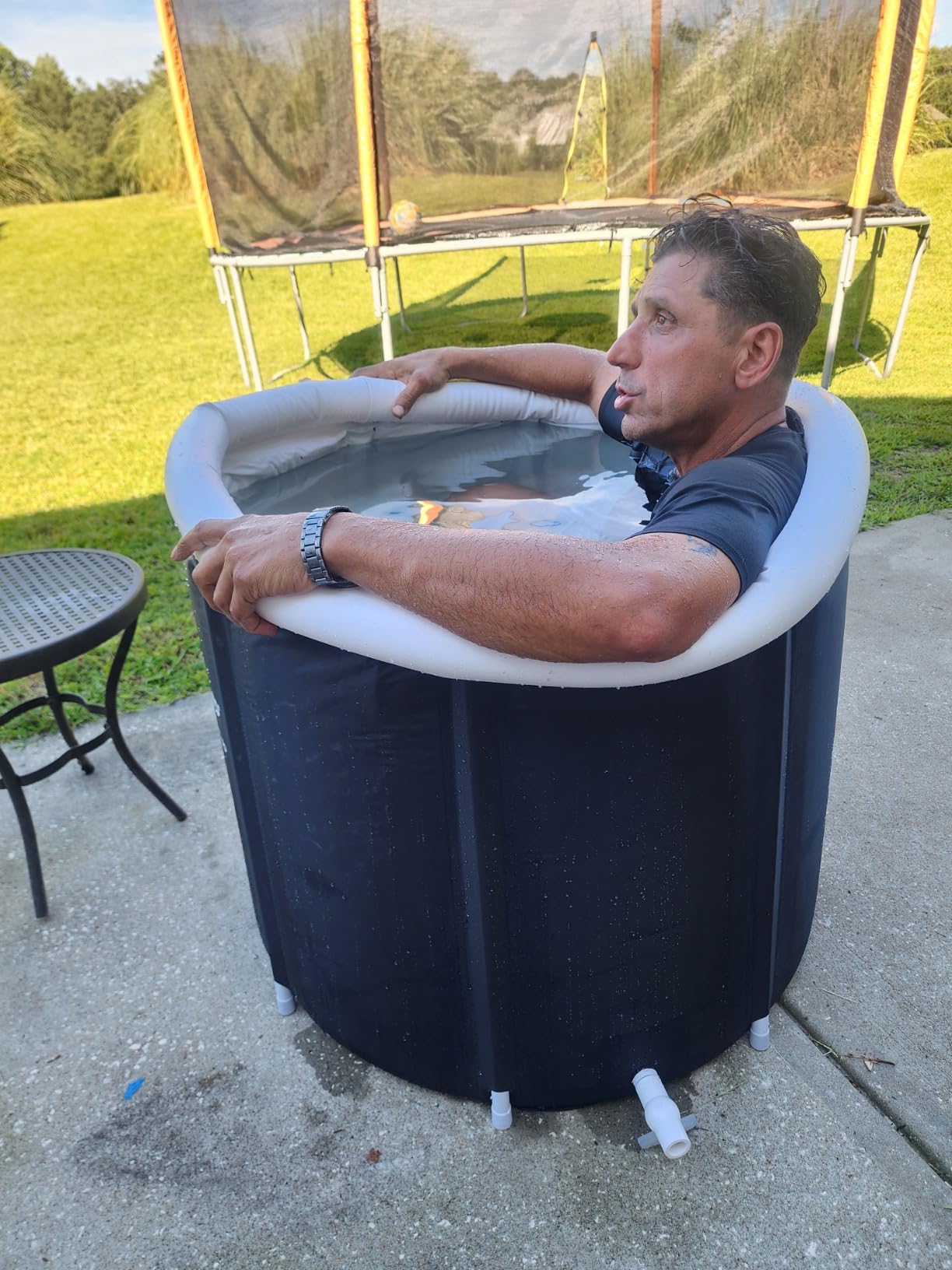 Lifepro Portable Ice Bath Tub with Lid and Storage Bag - Lightweight, Durable Cold Plunge Tub for Home Therapy Sessions - Home & Travel Ice Bath Tub for Adults and Athletes customer photo 1